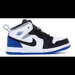Jordan 1 Mid SE White Black Royal (TD)